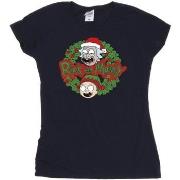 T-shirt Rick And Morty Christmas Wreath