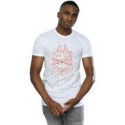 T-shirt Disney Millennium Falcon Christmas Tree Delivery