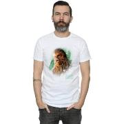 T-shirt Disney The Last Jedi Chewbacca Brushed