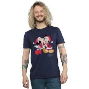 T-shirt Disney Mickey And Minnie Christmas Kiss