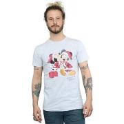 T-shirt Disney Mickey And Minnie Christmas Kiss