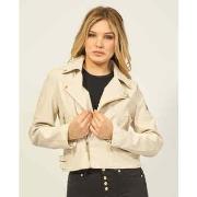 Blouson Yes Zee Blouson motard femme en synthétique