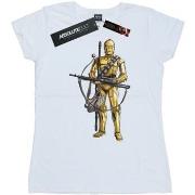 T-shirt Star Wars: The Rise Of Skywalker C-3PO Chewbacca Bow Caster