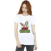 T-shirt Dessins Animés Merry Christmas Baubles