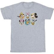 T-shirt Disney Mickey Mouse And Friends Faces