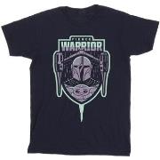 T-shirt Disney The Mandalorian Fierce Warrior Patch