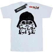 T-shirt Disney Darth Vader Come To The Dark Side Sketch