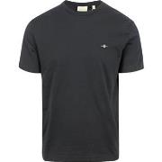 T-shirt Gant T-shirt Shield Logo Noir