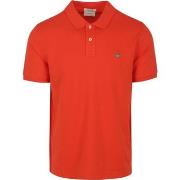 T-shirt Gant Shield Piqué Polo Rouge
