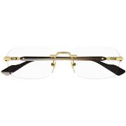 Lunettes de soleil Gucci GG1221O Cadres Optiques, Or/Transparent, 56 m...