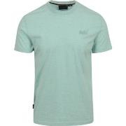 T-shirt Superdry T-Shirt Classique Melange Vert Clair