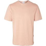 T-shirt Selected 16089504 BETH LINEN SS-CAMEO ROSE