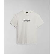 T-shirt Napapijri S-BOX SS4 NP0A4H8S-N1A WHITE WHISPER