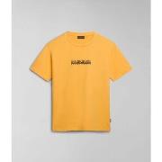 T-shirt Napapijri S-BOX SS4 NP0A4H8S-Y1J YELLOW KUMQUAT