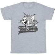 T-shirt Dessins Animés Greyscale Square