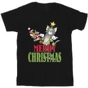 T-shirt Dessins Animés Merry Christmas Baubles