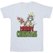 T-shirt Dessins Animés Merry Christmas Baubles