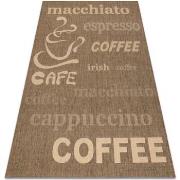 Tapis Rugsx TAPIS EN CORDE SIZAL FLOORLUX 20221 café 80x150 cm