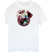 T-shirt Dc Comics Harley Quinn Joker Patch