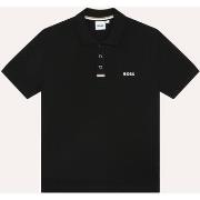 T-shirt enfant BOSS Polo noir pour enfant avec logo