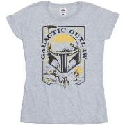 T-shirt Star Wars: The Book Of Boba Fett Galactic Outlaw