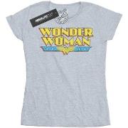 T-shirt Dc Comics Wonder Woman Crackle Logo