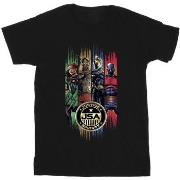 T-shirt enfant Dc Comics Black Adam JSA Gold Badge