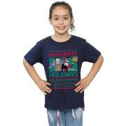 T-shirt enfant Dc Comics Joker And Harley Quinn Ha Ha Happy Holidays