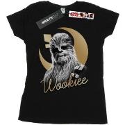 T-shirt Disney The Last Jedi Gold Chewbacca