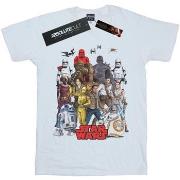 T-shirt Disney The Rise Of Skywalker Character Collage