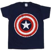 T-shirt Marvel Captain America Cracked Shield