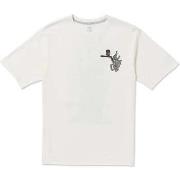 T-shirt Volcom Camiseta Skate Vitals Simon Bannerot - Off White