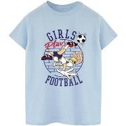 T-shirt Dessins Animés Girls Play Football