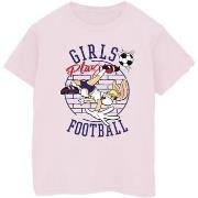 T-shirt Dessins Animés Lola Bunny Girls Play Football