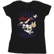 T-shirt Dessins Animés Girls Play Football