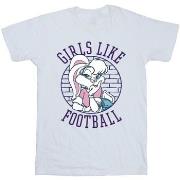 T-shirt Dessins Animés Lola Bunny Girls Like Football