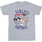 T-shirt Dessins Animés Girls Play Football