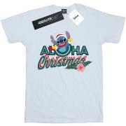 T-shirt enfant Disney Lilo And Stitch Aloha Christmas