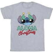T-shirt enfant Disney Lilo And Stitch Christmas Tree Shades