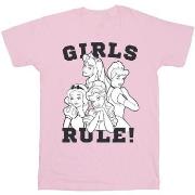 T-shirt enfant Disney Princesses Girls Rule