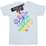 T-shirt enfant Marvel Avengers Infinity War Rainbow Icons