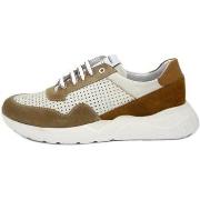 Baskets Exton Homme Chaussures, Sneakers en Cuir, Semelle Amovible-844