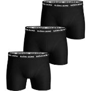 Caleçons Björn Borg Boxer-shorts Lot de 3 Solid Stretch Noir