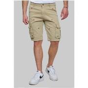 Short Kebello Short Cargo à motifs Beige H