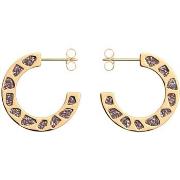 Boucles oreilles Les Georgettes Créoles Les Cadettes Gigi laque multic...