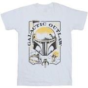 T-shirt enfant Star Wars: The Book Of Boba Fett Galactic Outlaw Distre...