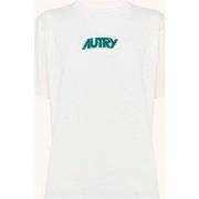 T-shirt Autry Autry Appareal Logo Tee White Green