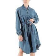 Jeans Replay Robe chemise en jean bleu moyen