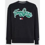 Sweat-shirt Tommy Jeans SWEAT Homme college pop Noir