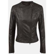 Veste Bata Veste biker pour femme en cuir Famme